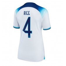 England Declan Rice #4 Hemmatröja Dam VM 2022 Korta ärmar